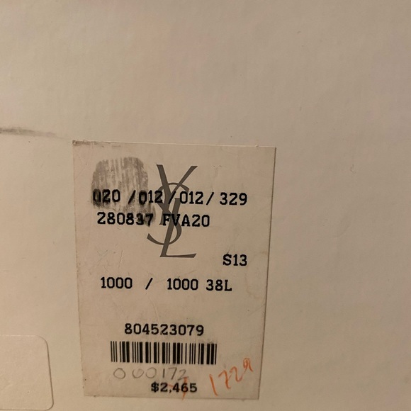 SAINT LAURENT YSL SHOE/LEGGING - Picture 9 of 10